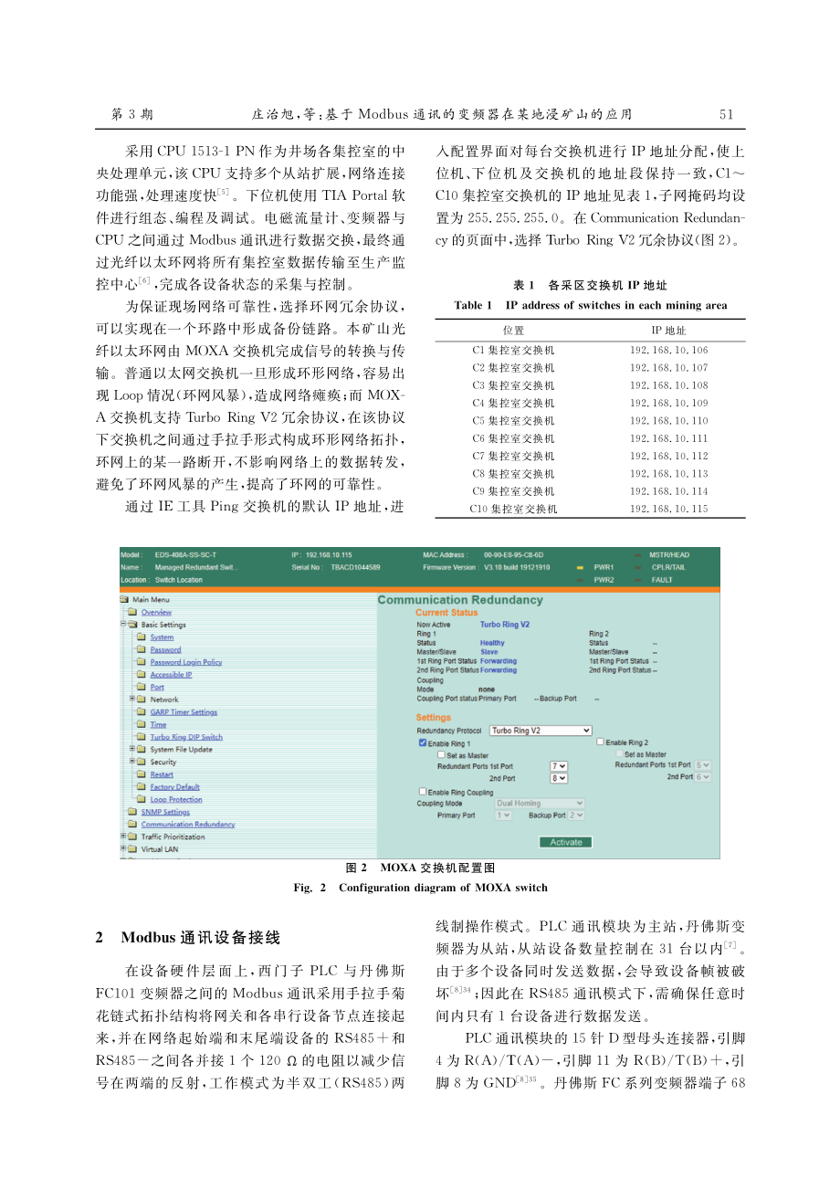 基于Modbus通讯的变频器在某地浸矿山的应用.pdf_第2页