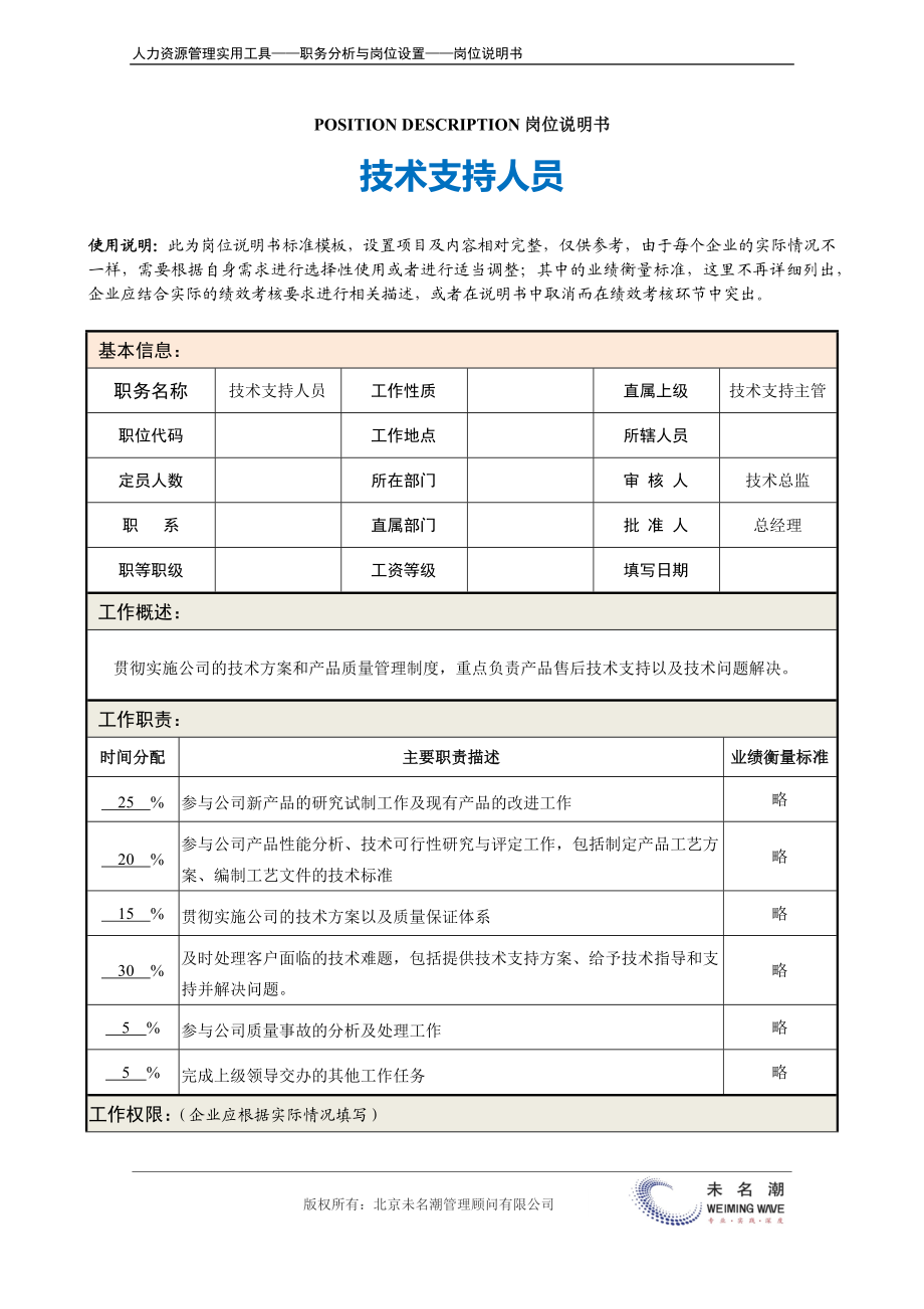 岗位说明书：技术支持人员.docx_第2页