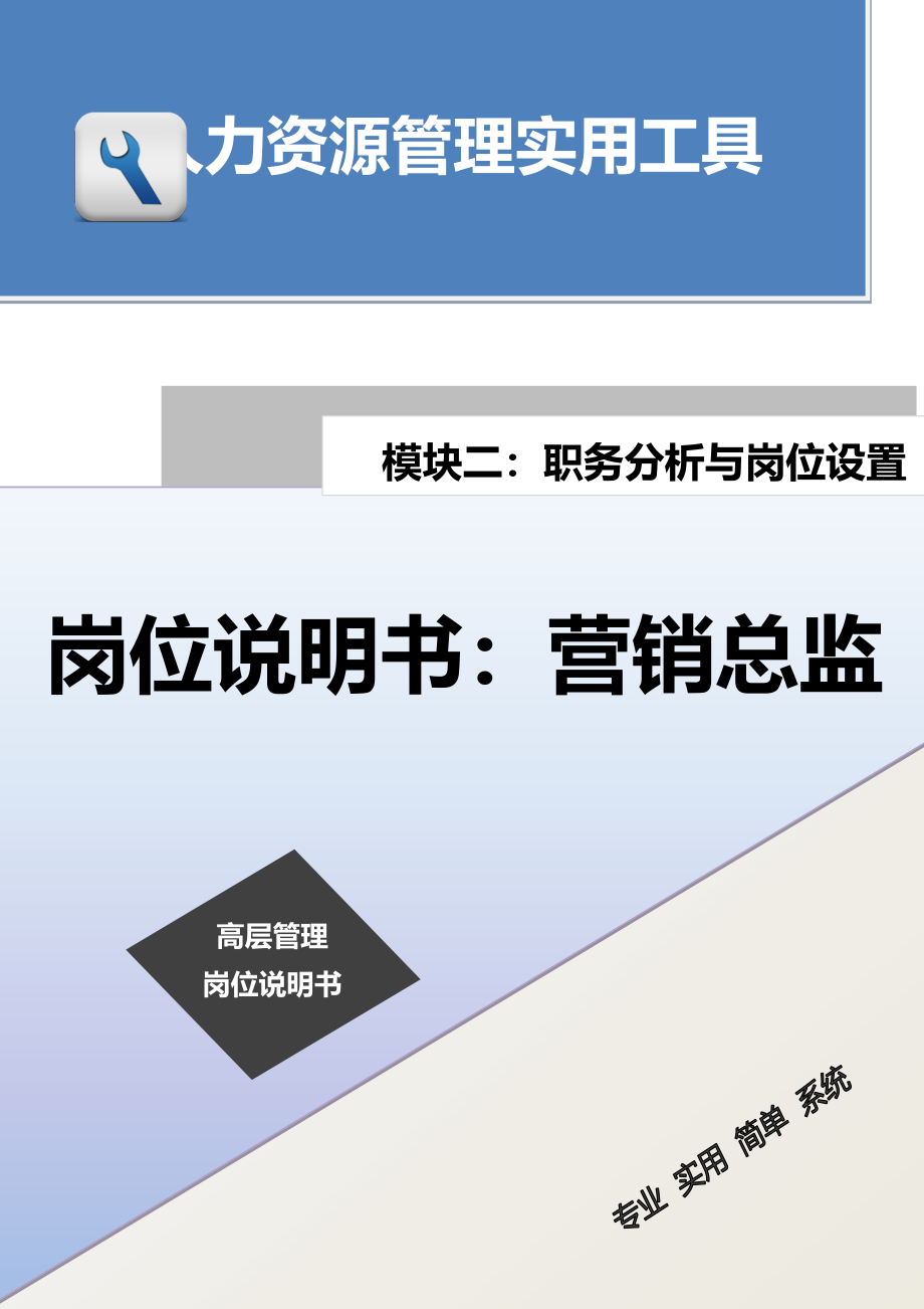 岗位说明书：营销总监.docx_第1页