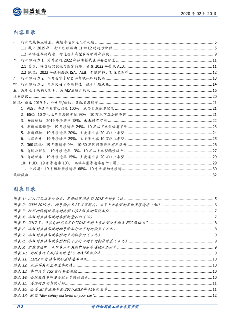 汽车行业专题研究：自动驾驶系列Ⅲ拐点已至浪潮呼啸-20200220-国盛证券-33页 (2).pdf_第3页