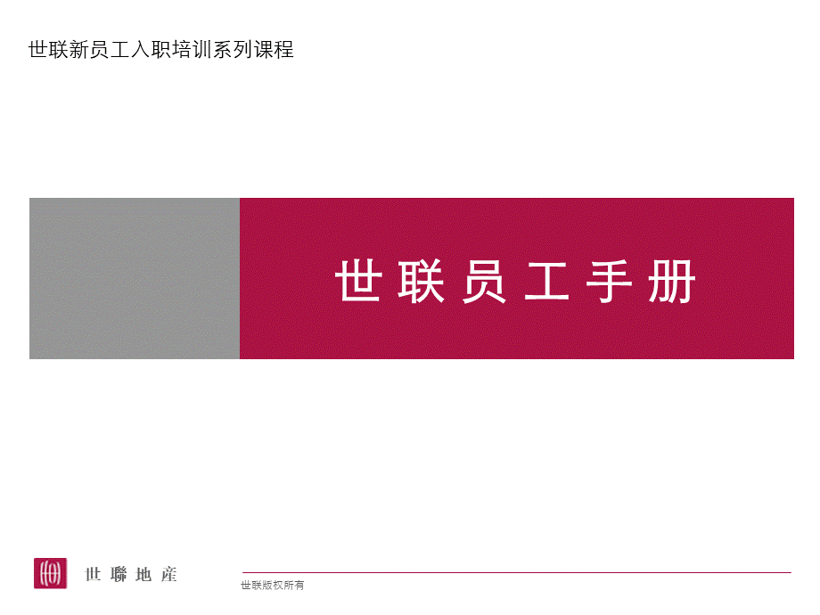 世联地产员工手册.ppt_第1页