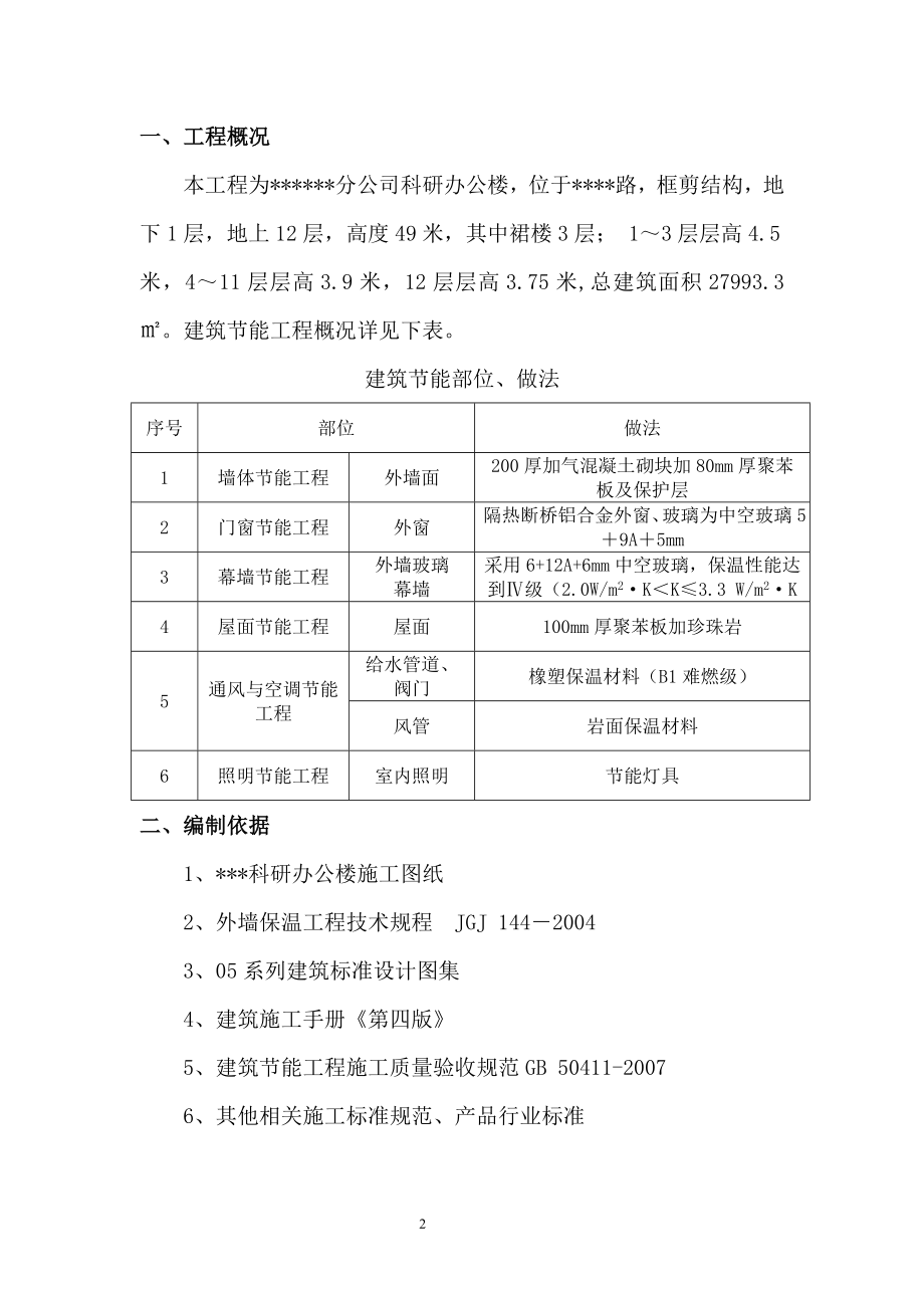 534河南某科研办公楼建筑节能施工方案（附节点详图）.doc_第2页