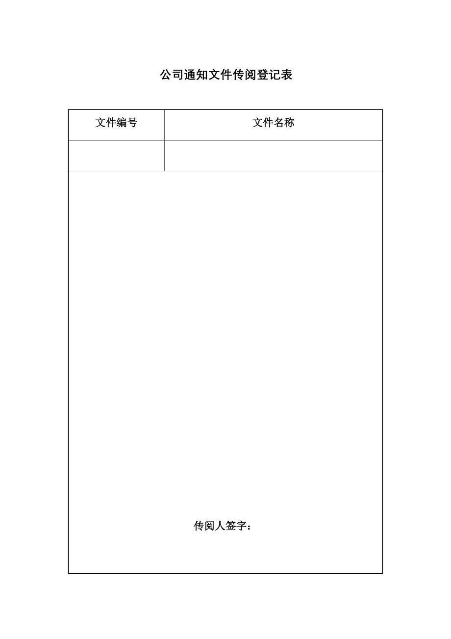 公司通知文件传阅登记表.docx_第1页