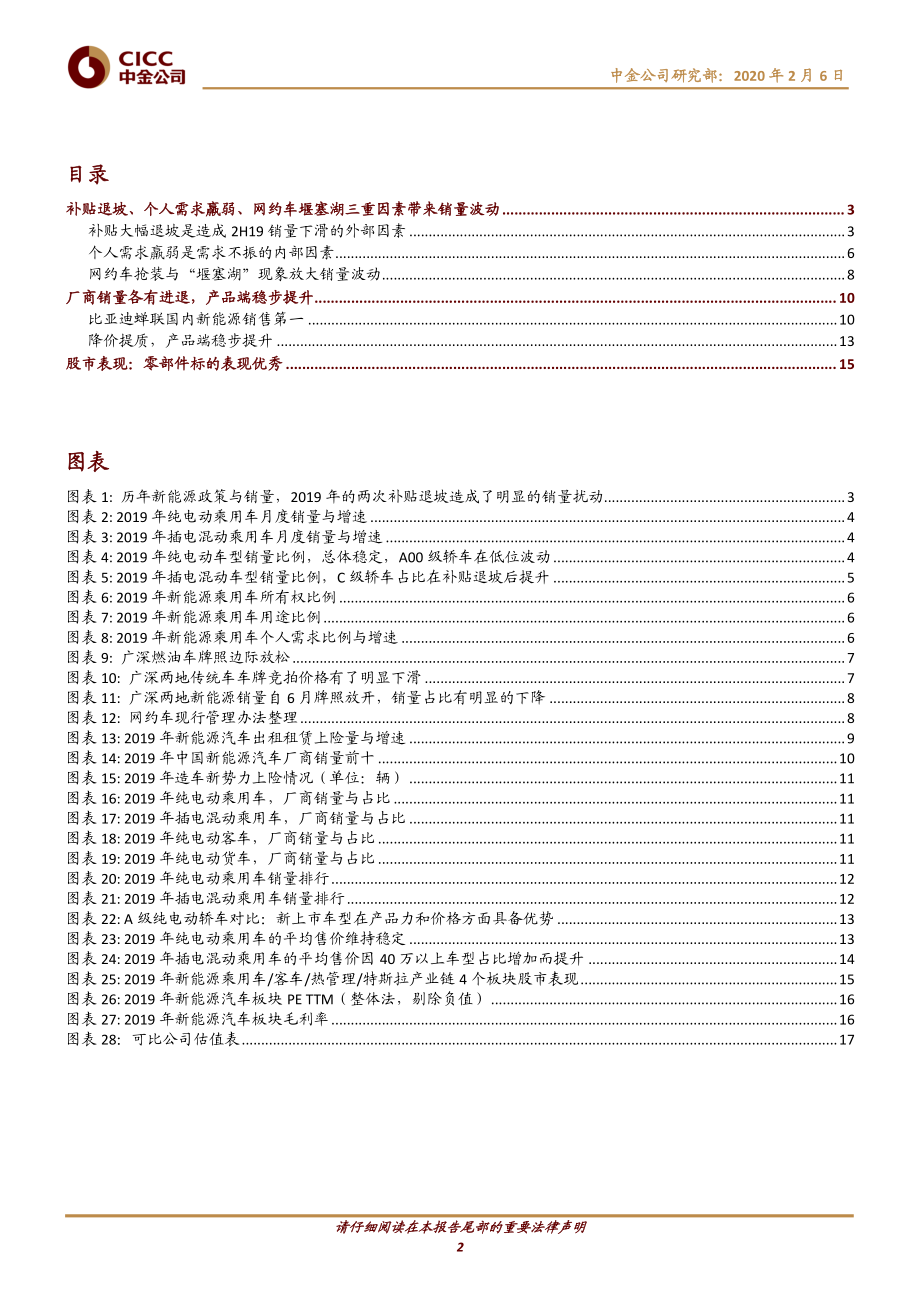 汽车及零部件行业2019新能源车市回顾：三因素带来销量波动零部件标的表现优秀-20200206-中金公司-20页 (2).pdf_第3页