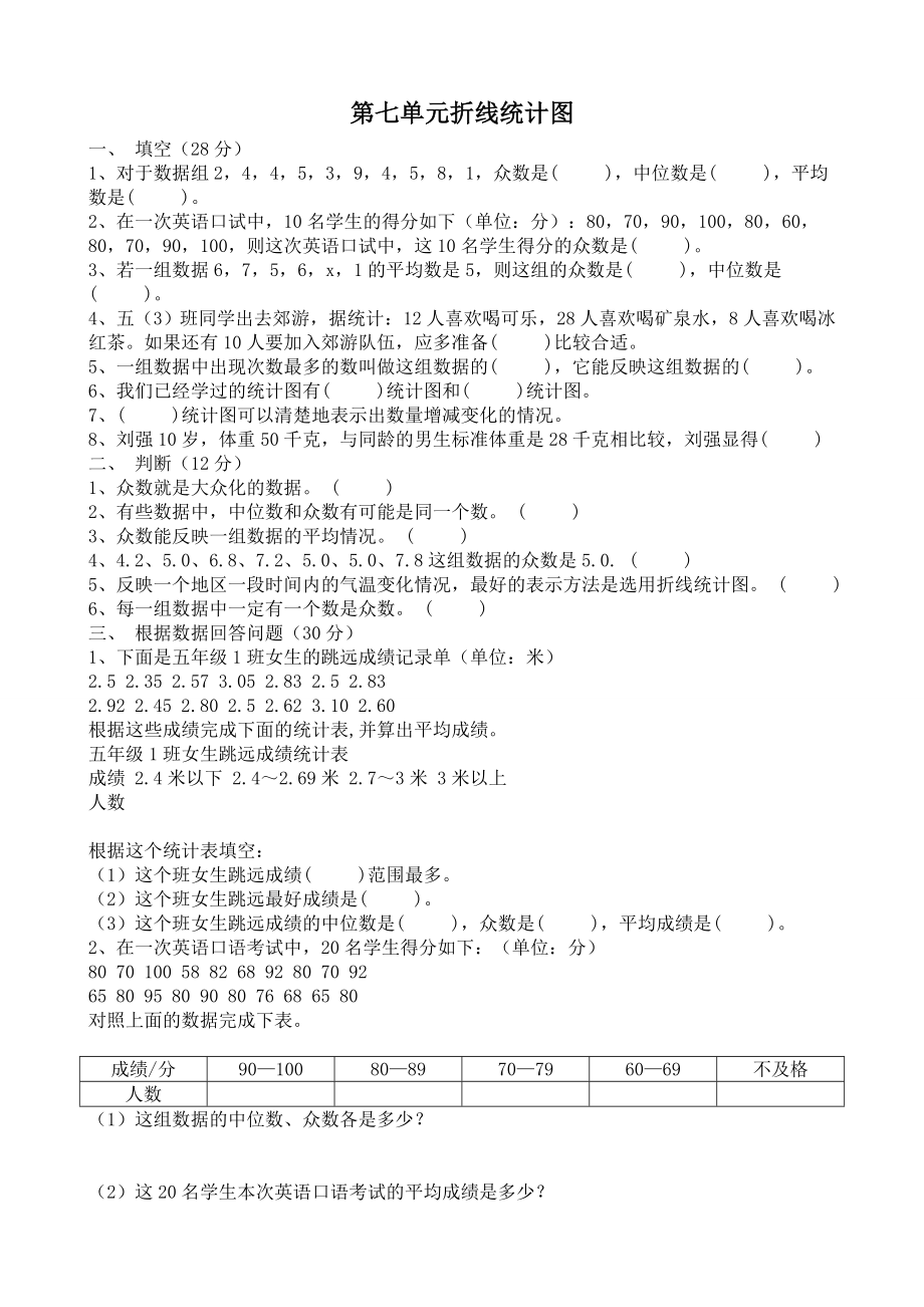 第七单元测试卷A.doc_第1页