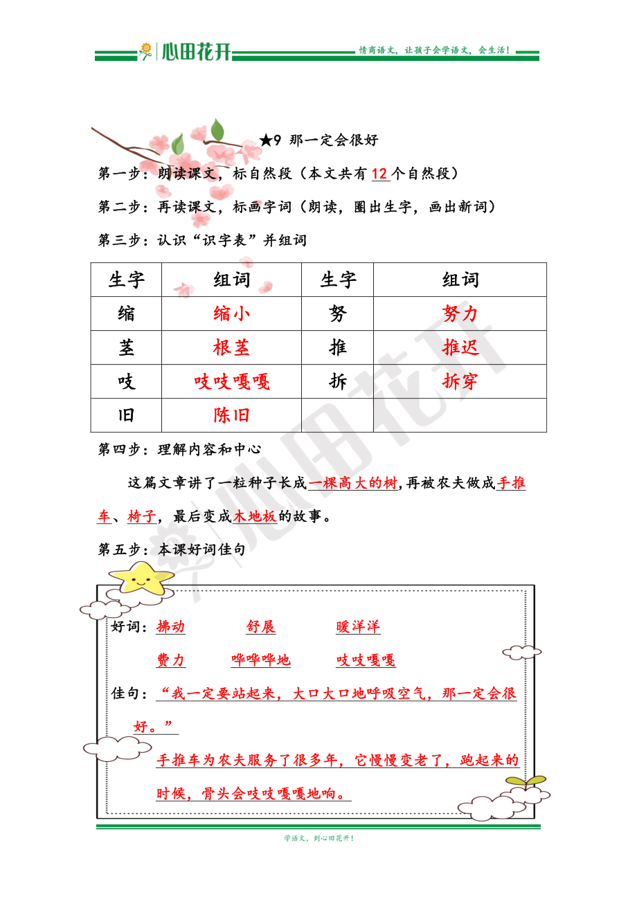 【语文基本功训练营】—三年级上册校内知识周周练第3单元预习解析（部编版）.pdf_第3页