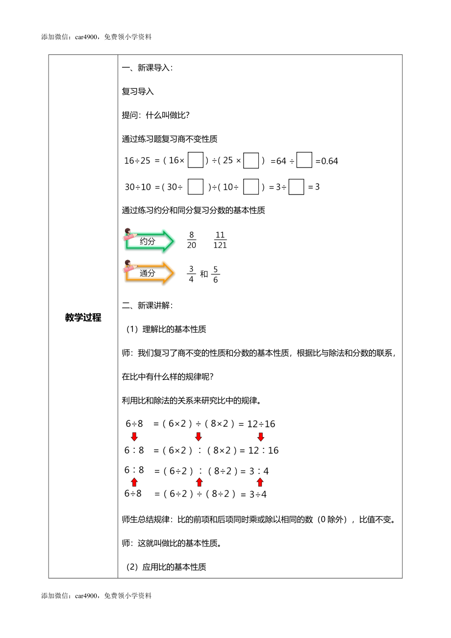 人教版小学数学六年级上册4.2《比的基本性质》教学设计.docx_第2页