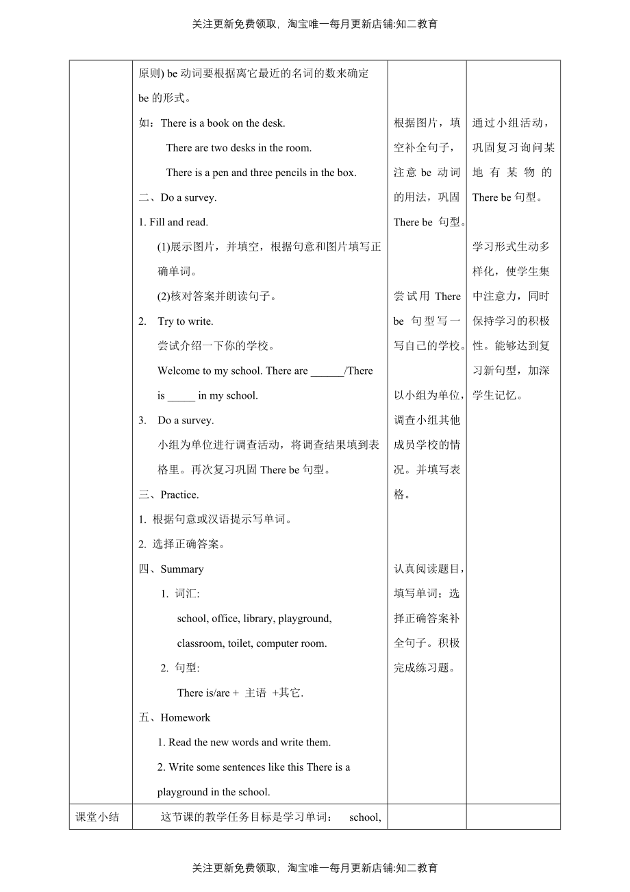 【核心素养目标】Unit 7 At schoolLook and learn Do a survey教案.doc_第3页