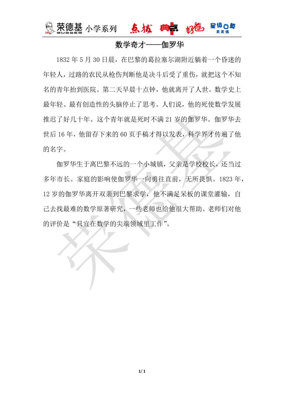 数学奇才——伽罗华.docx_第1页