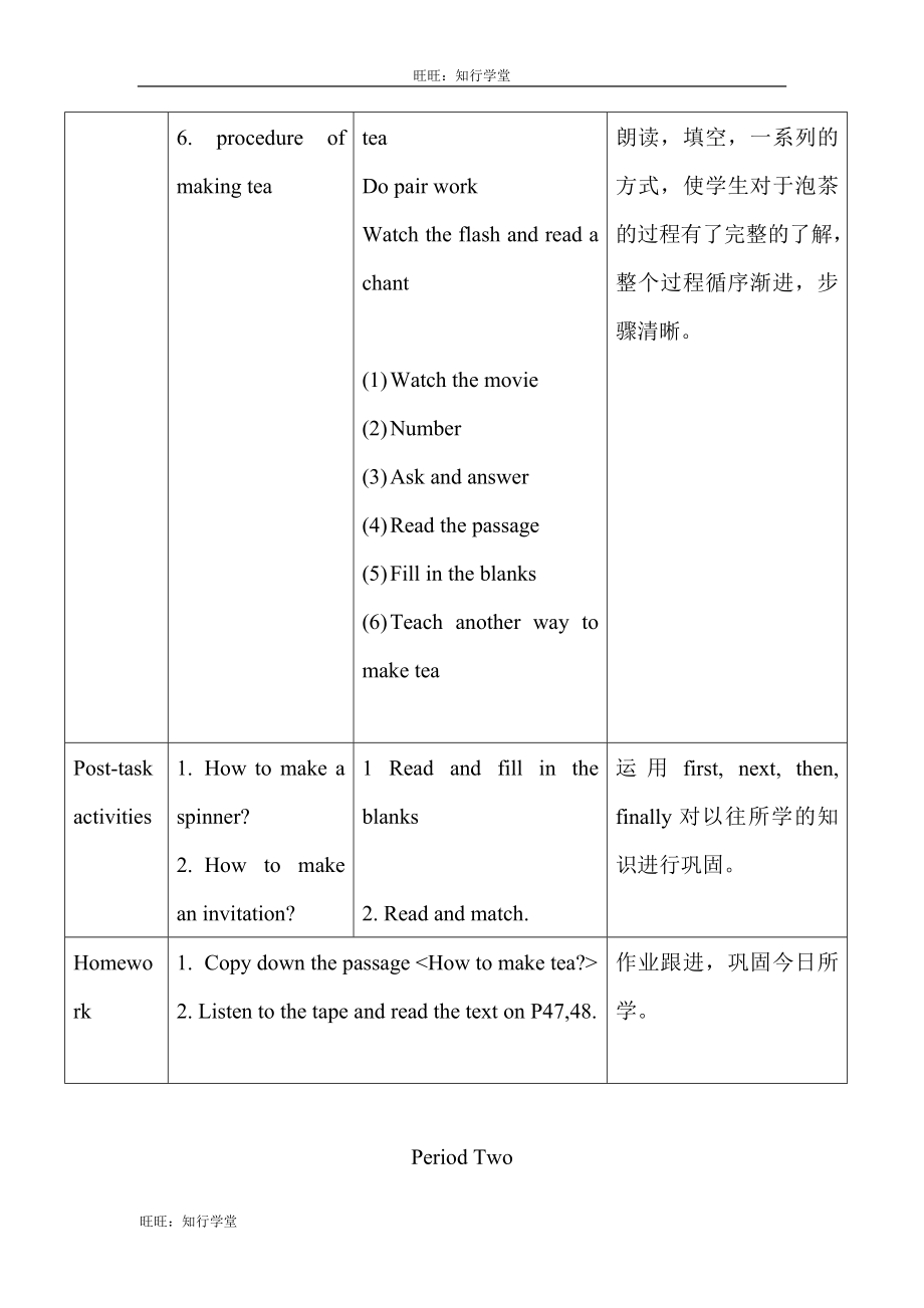 牛津上海版五上Unit 11《Water》word教案（3课时）【旺旺：知行学堂】(1).doc_第2页