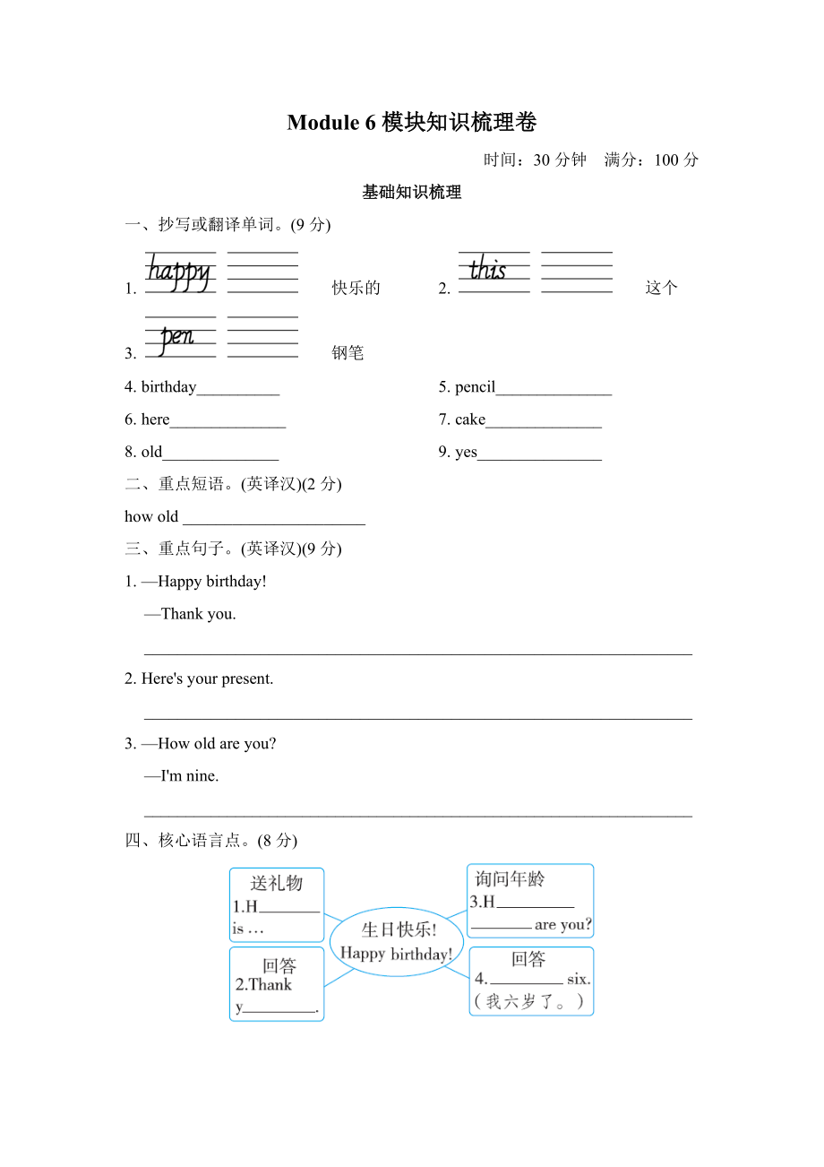 Module6模块知识梳理卷.doc_第1页