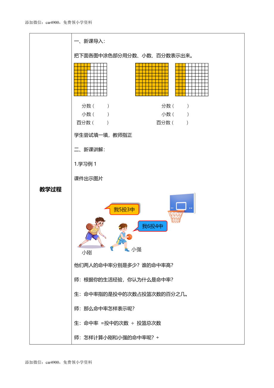 人教版小学数学六年级上册6.2《百分数与小数、分数的互化》教学设计.docx_第2页