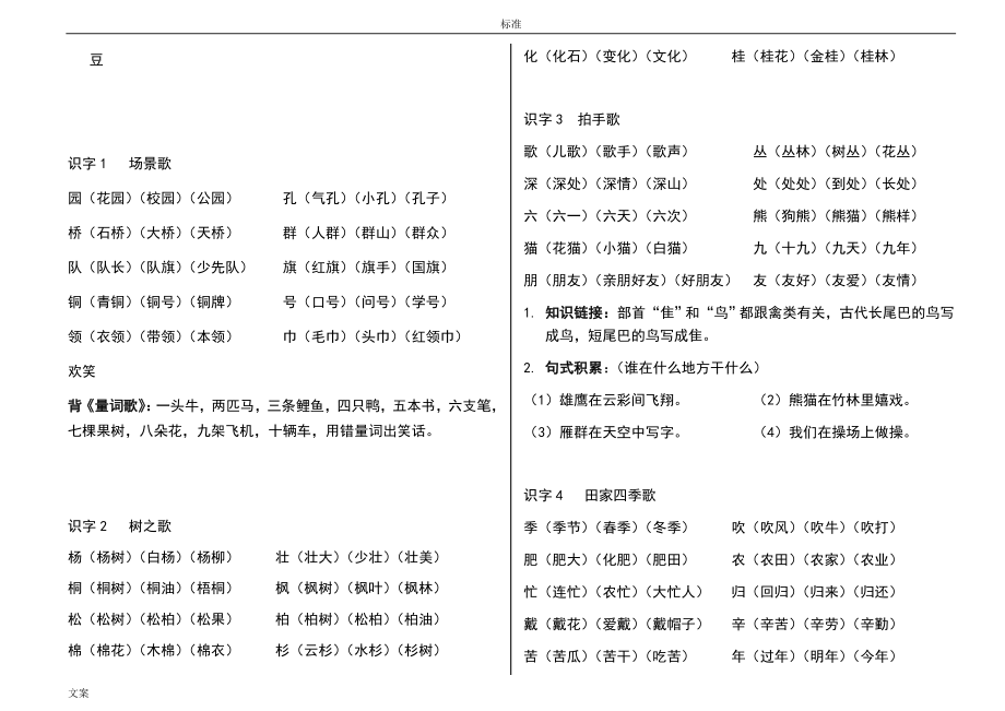 部编版二年级上册语文词语及知识点.doc_第2页