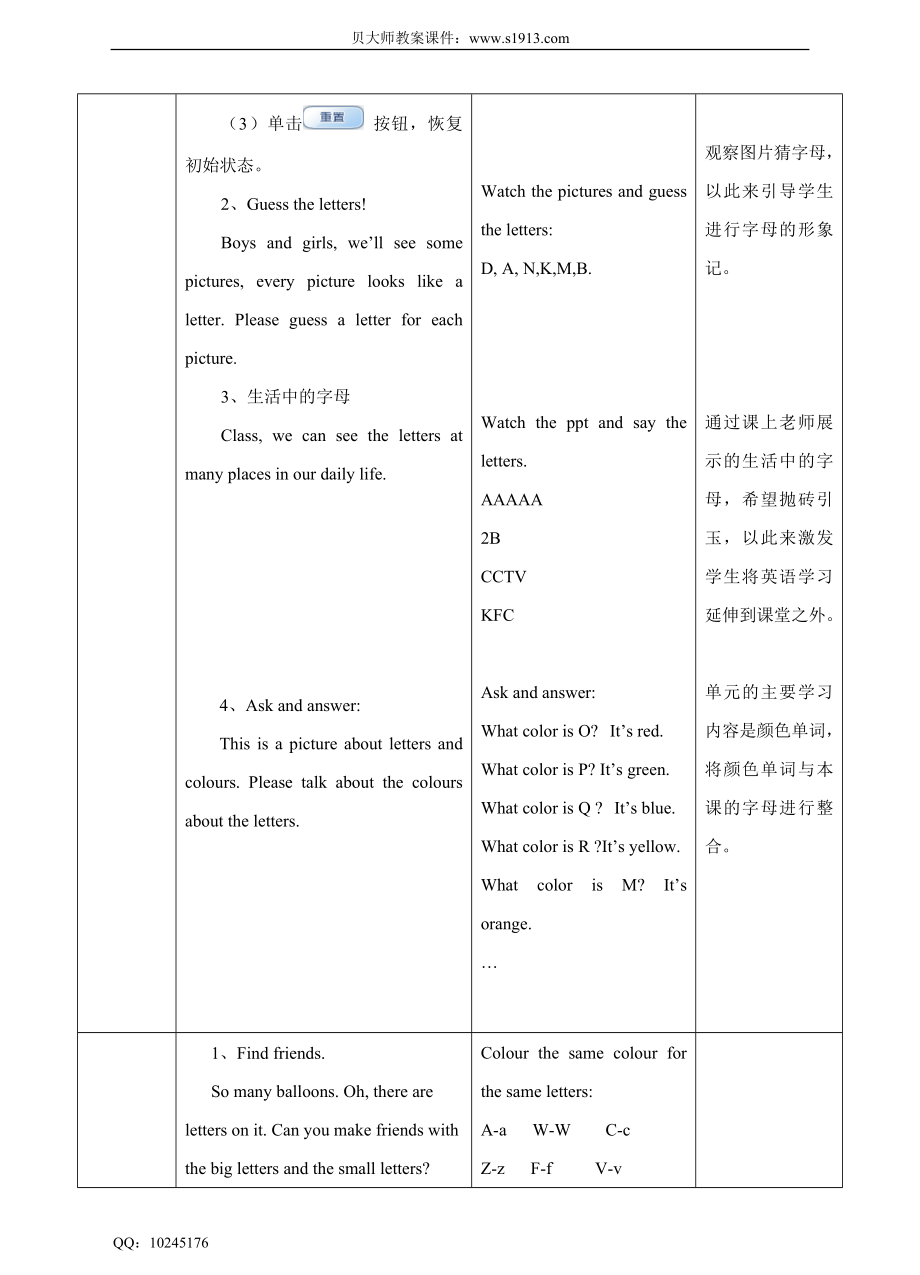 Unit 1 Colours 第三课时 教学设计.doc_第2页