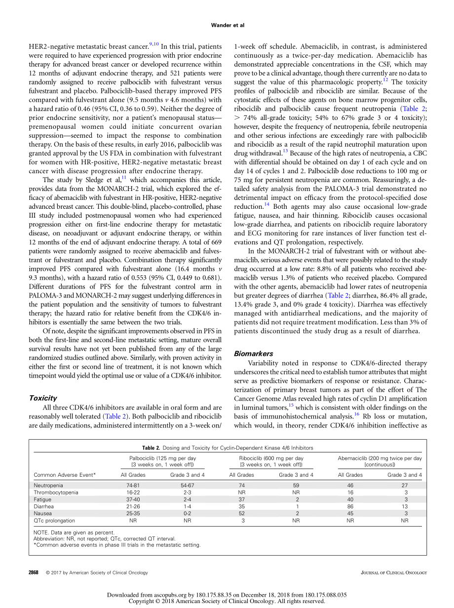 Blocking the Cycle Cyclin-Dependent Kinase 4 6 Inhibitors in Metastatic, Hormone Receptor–Positive Breast Cancer.pdf_第3页