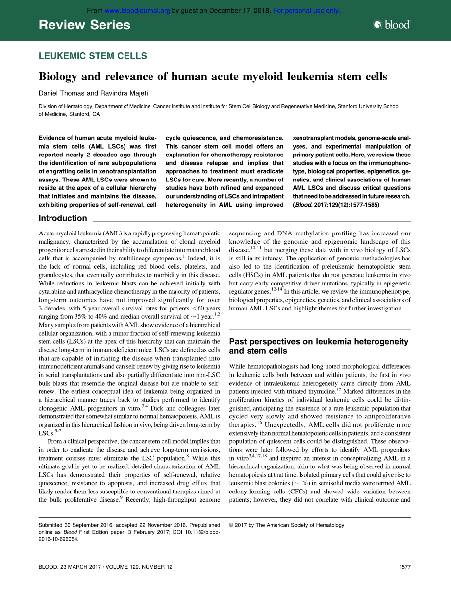 Thomas-2017-Biology and relevance of human acu.pdf_第1页