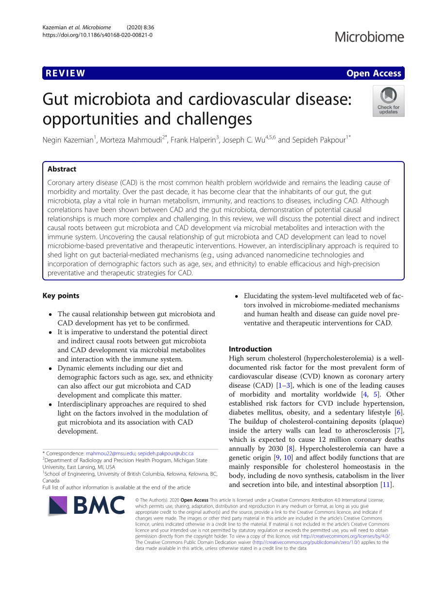 Gut microbiota and cardiovascular disease oppo.pdf_第1页