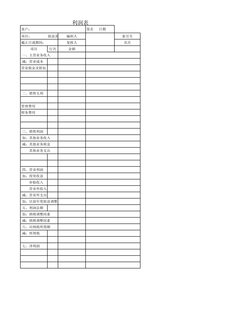 审计准备A业务综合类.xls_第2页