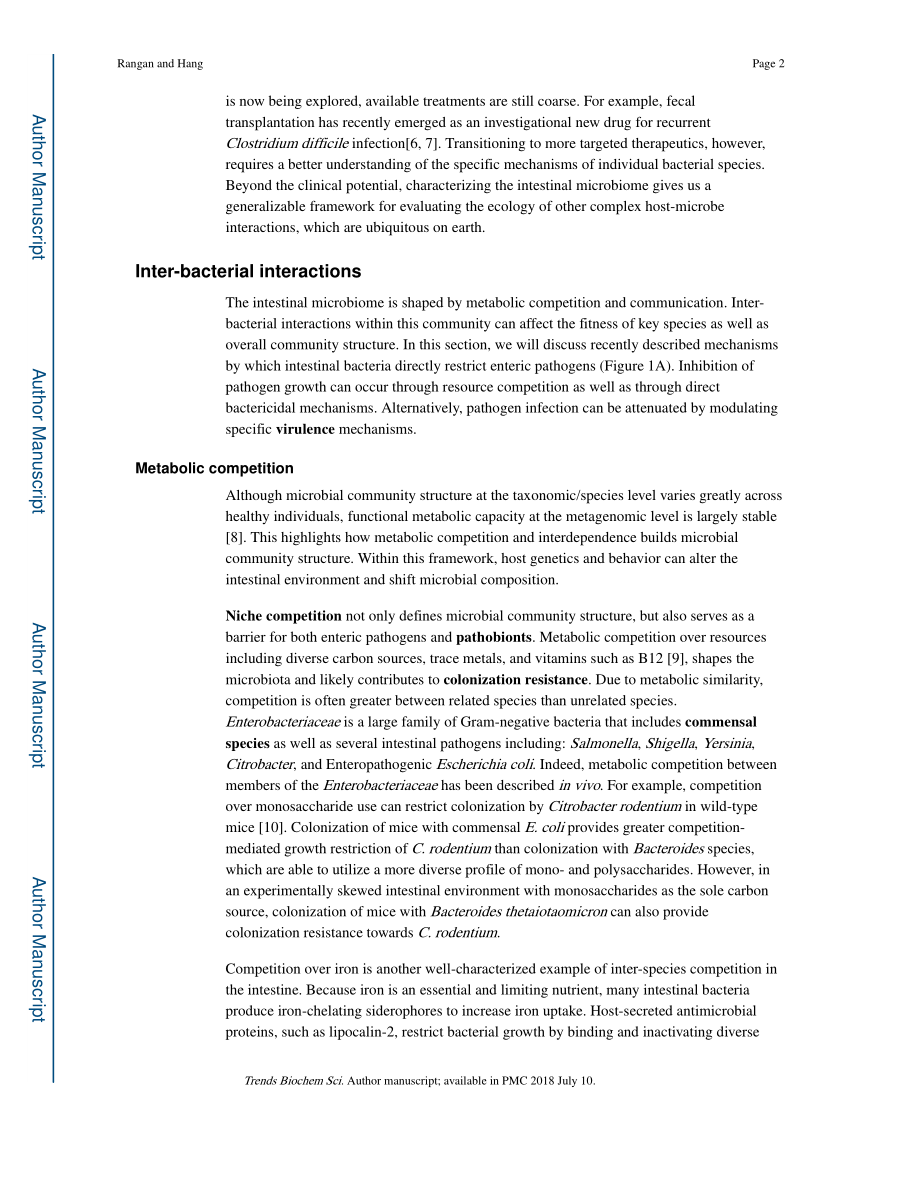 Biochemical mechanisms of pathogen restriction by intestinal bacteria.pdf_第2页