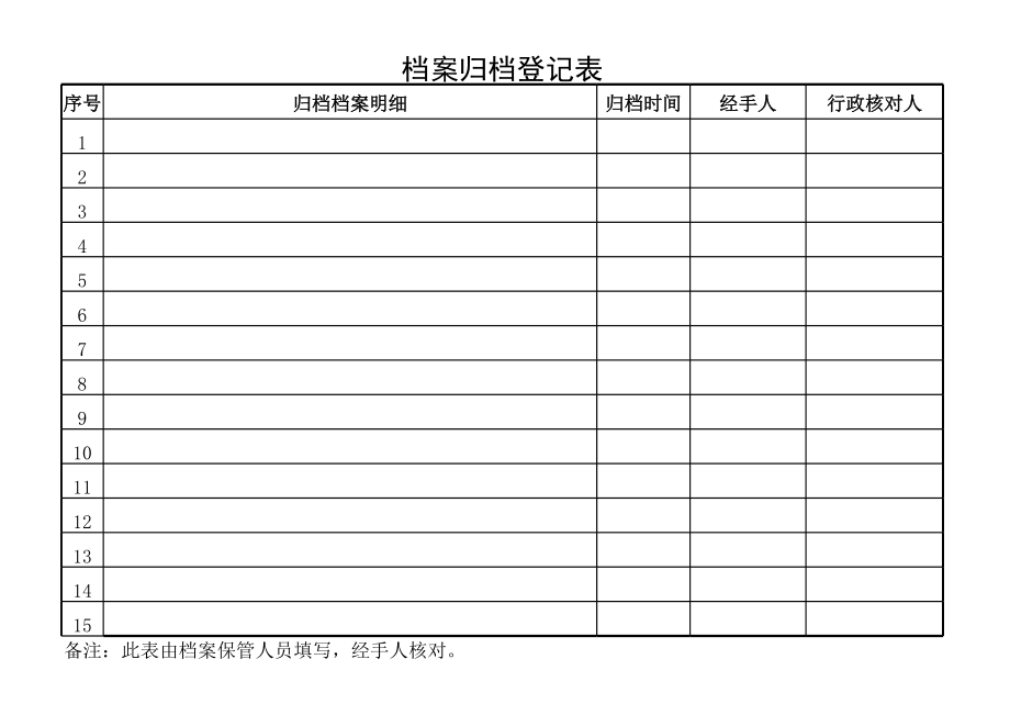 档案归档登记表 (1).xls_第1页