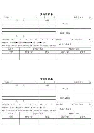 财务用费用报销单.xls