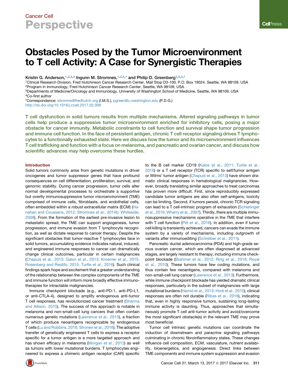 Anderson-2017-Obstacles Posed by the Tumor Mic.pdf_第1页