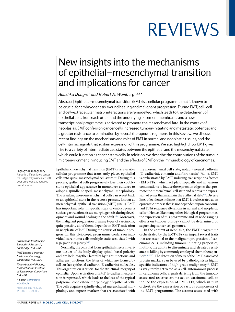 Dongre-2018-New insights into the mechanisms o.pdf_第1页