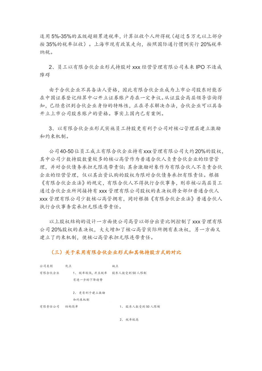 企业员工持股方案实例.docx_第3页