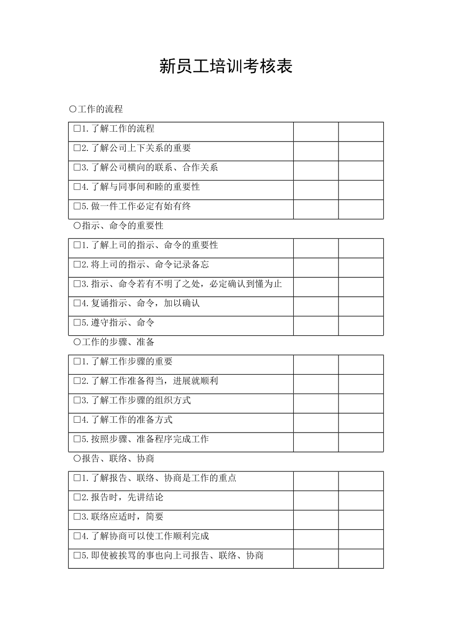 08-【考核管理】07-新员工培训考核表.doc (2).docx_第1页