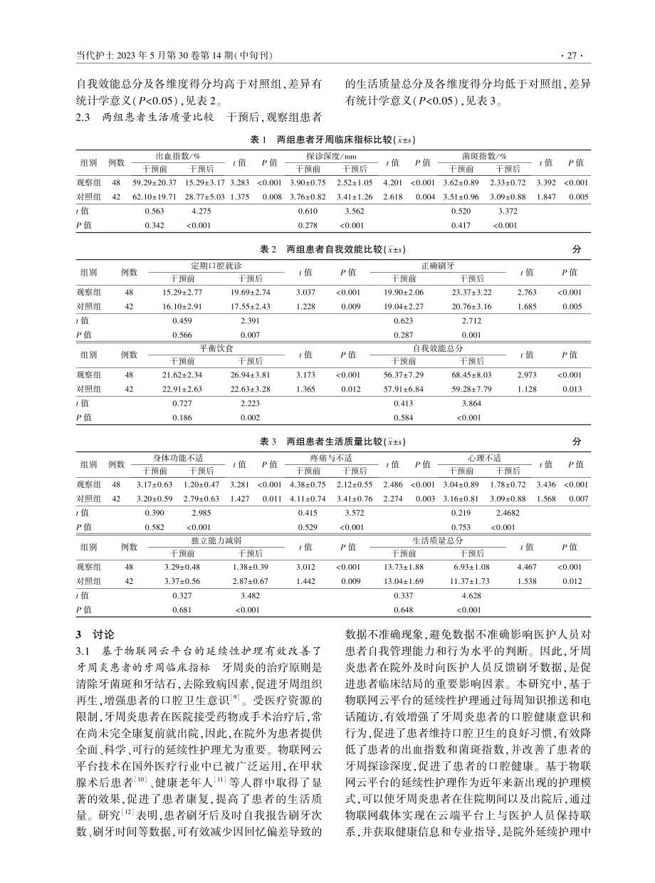 基于物联网云平台的延续性护理在牙周炎患者中的应用研究.pdf_第3页