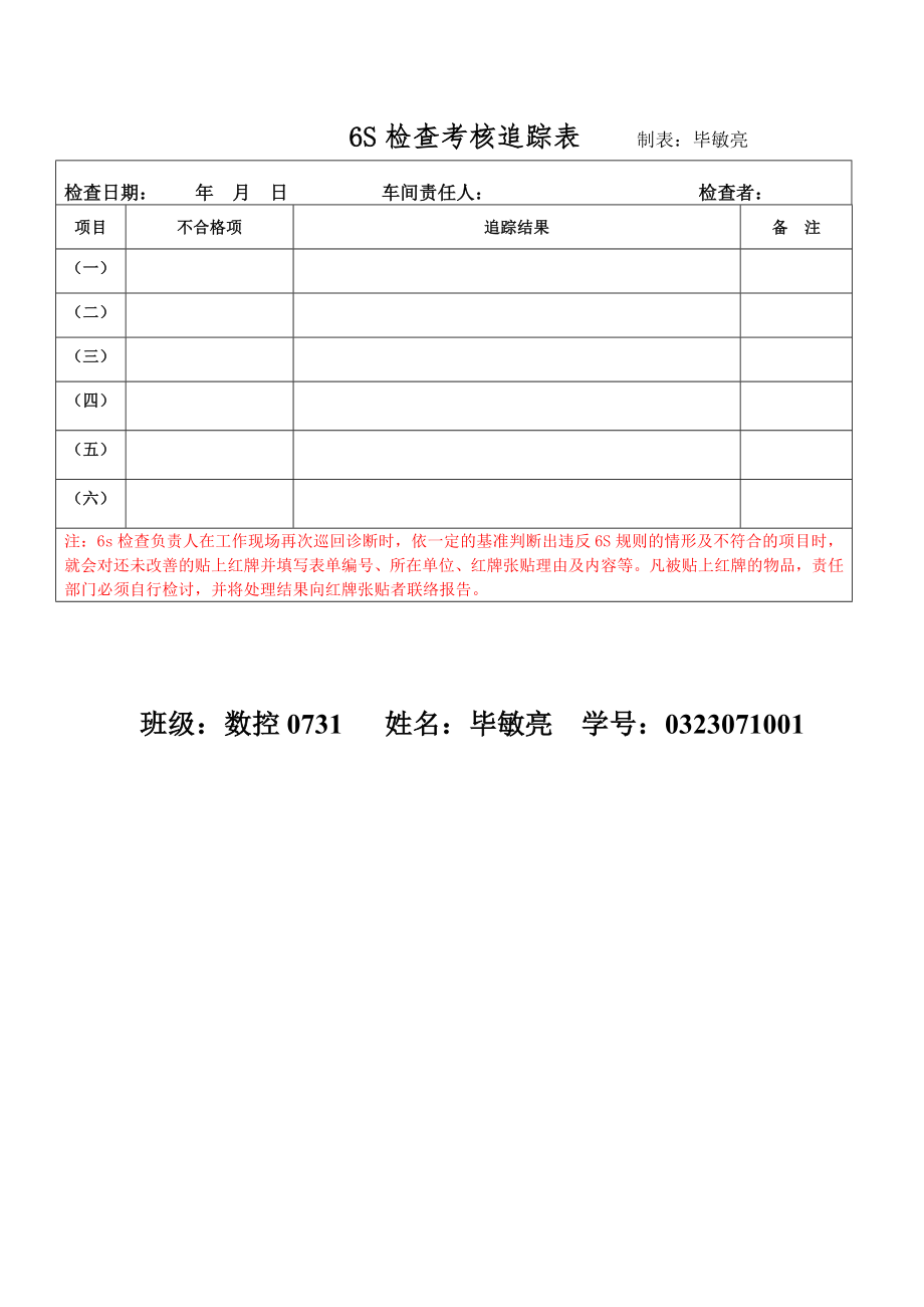 1.实训车间6S检查表.doc_第2页