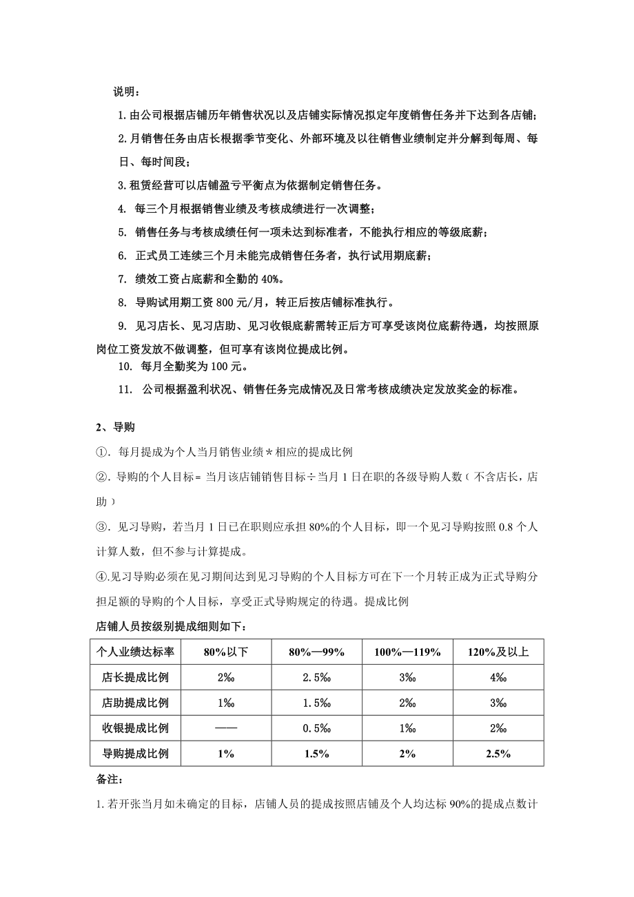 【新增】-031 -服装店行业薪资方案.doc_第3页