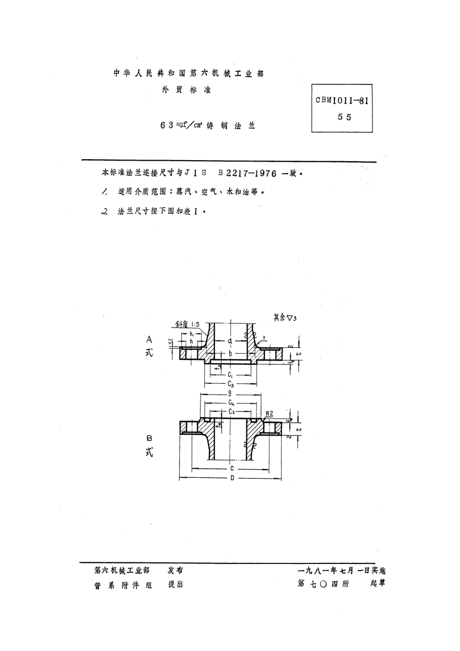 [www.staffempire.com]-CBM 1011-81 63kgf-cm2铸钢法兰.pdf_第1页