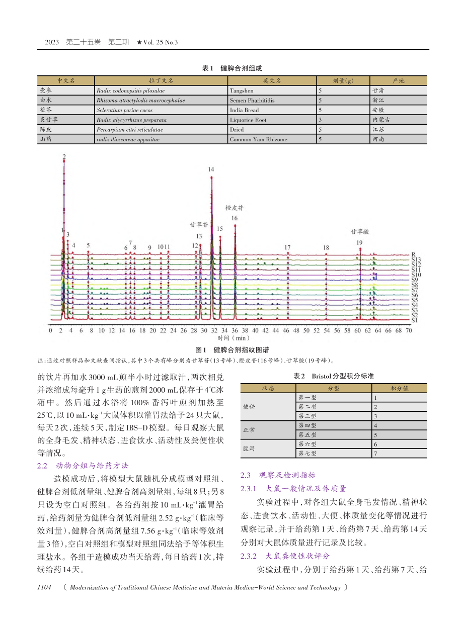 健脾合剂调控miRNA-219a-5p、miRNA-338-3p干预IBS-D大鼠的作用机制研究.pdf_第3页