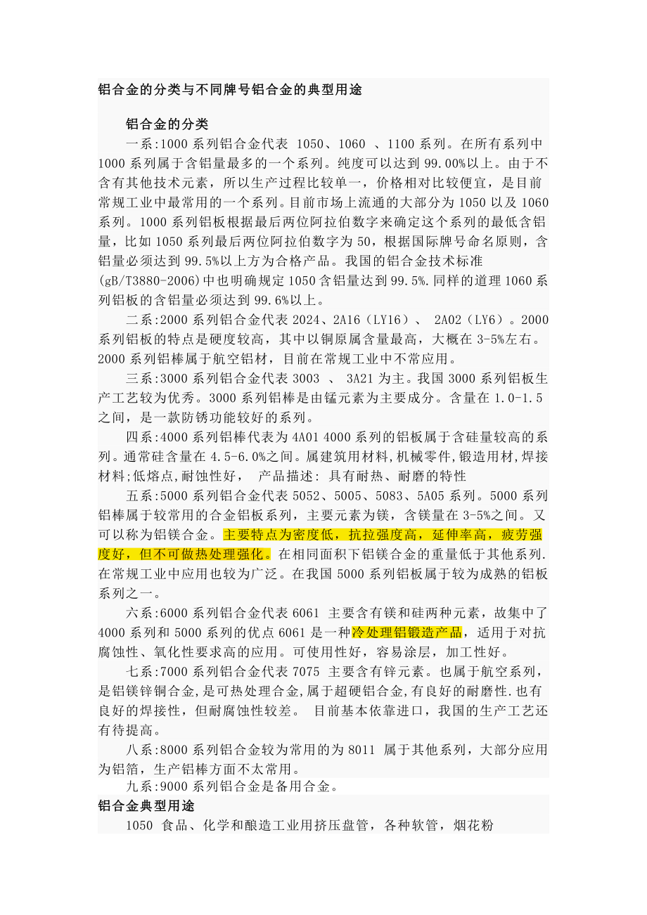 铝合金牌号及用途.pdf_第1页