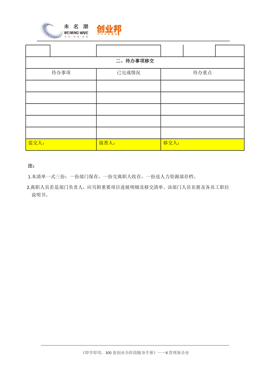 38离职移交清单（填写版）.docx_第2页