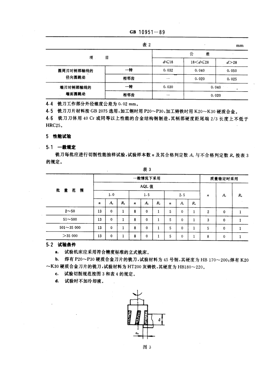 GB10951-89硬质合金锥柄立铣刀.pdf_第3页