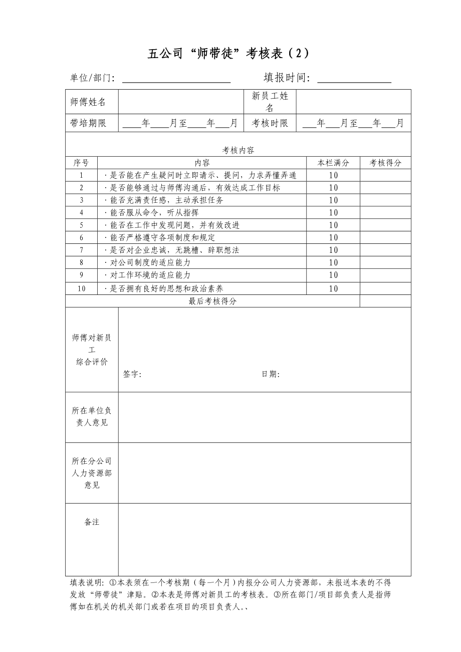 【表格】导师导师制导师考核表 (2).doc_第2页