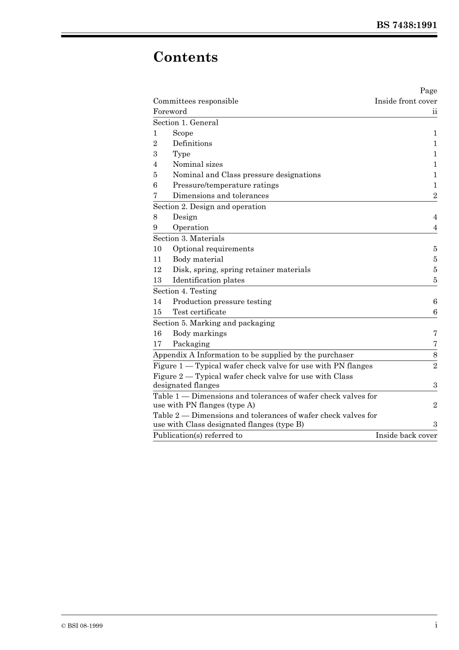 [www.staffempire.com]-BS 7438-1991 Steel and copper alloy wafer check valves, single disk, spring-loaded type.pdf_第3页