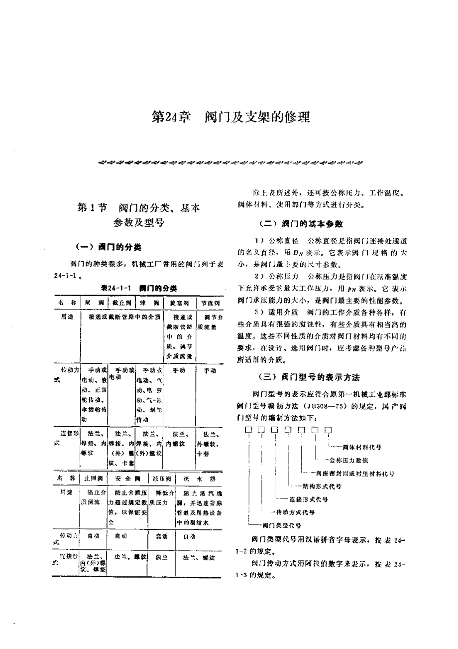 第6篇工业管道的修理 第24章 阀门及支架的修理.pdf_第1页