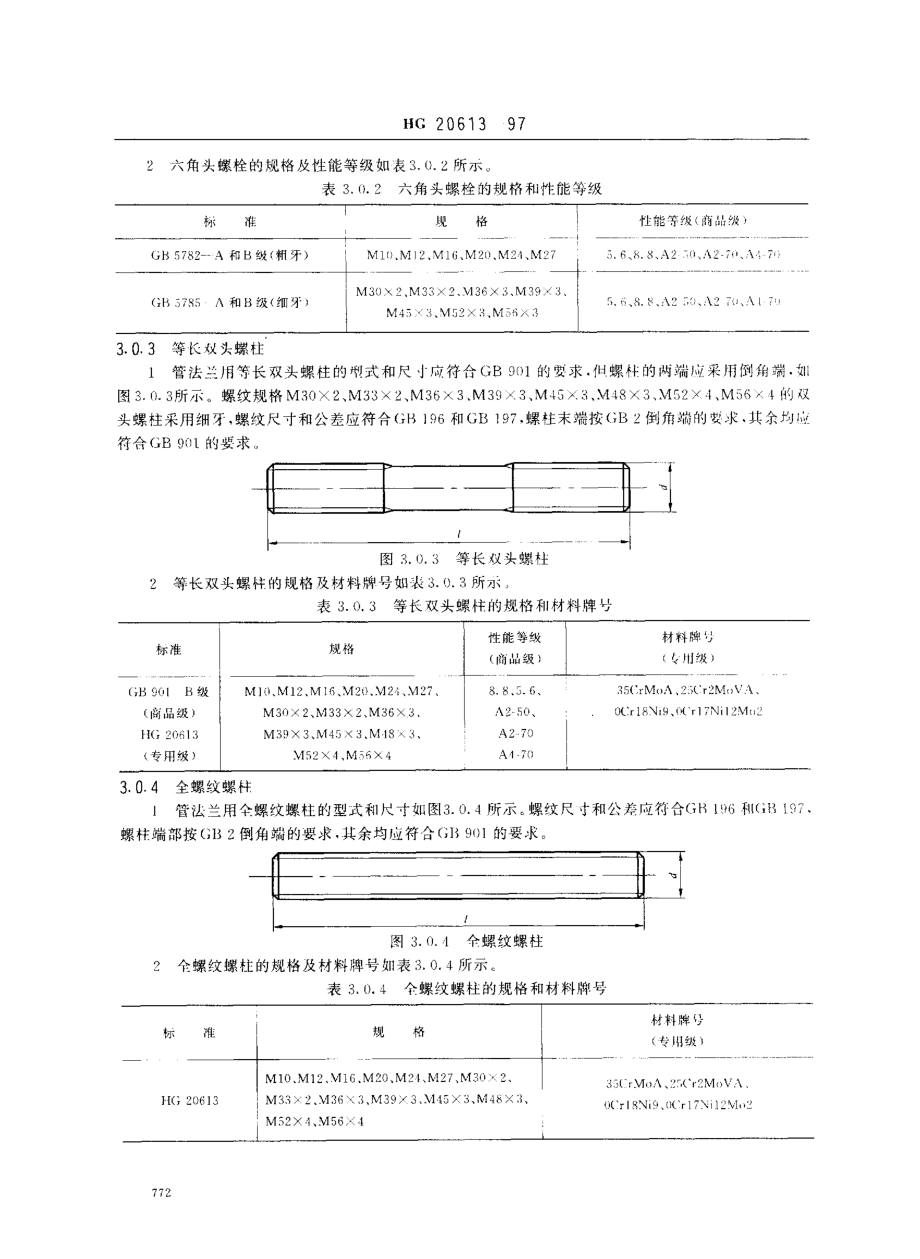 [www.staffempire.com]-HG 20613-1997 钢制管法兰用紧固件（欧洲体系）.pdf_第2页