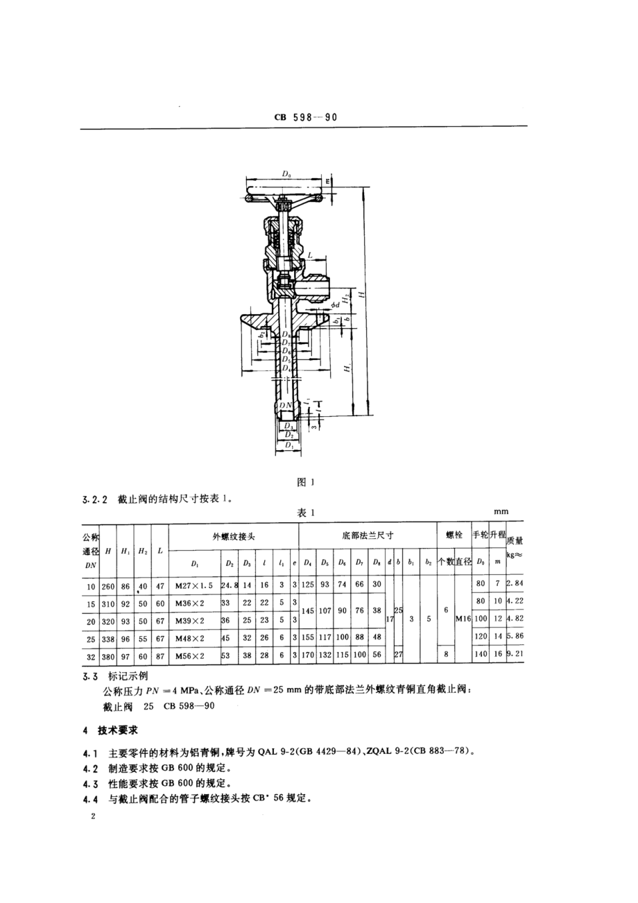 [www.staffempire.com]-带底部法兰外螺纹青铜直角截止阀（CB598-90）.pdf_第3页