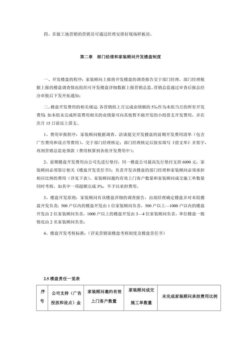 XX装修公司营销部管理制度.docx_第2页