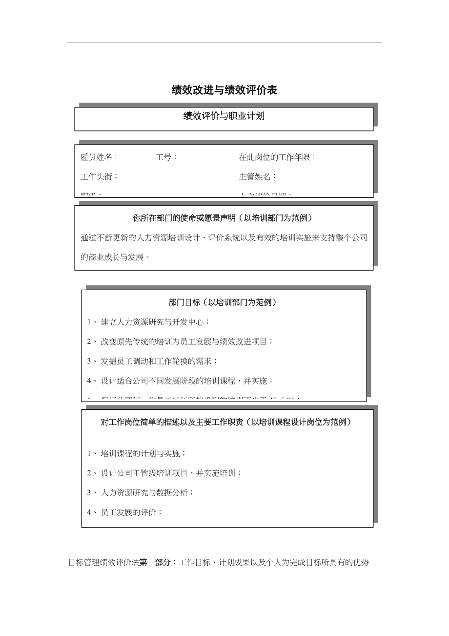 绩效改进与绩效评价表.doc_第1页