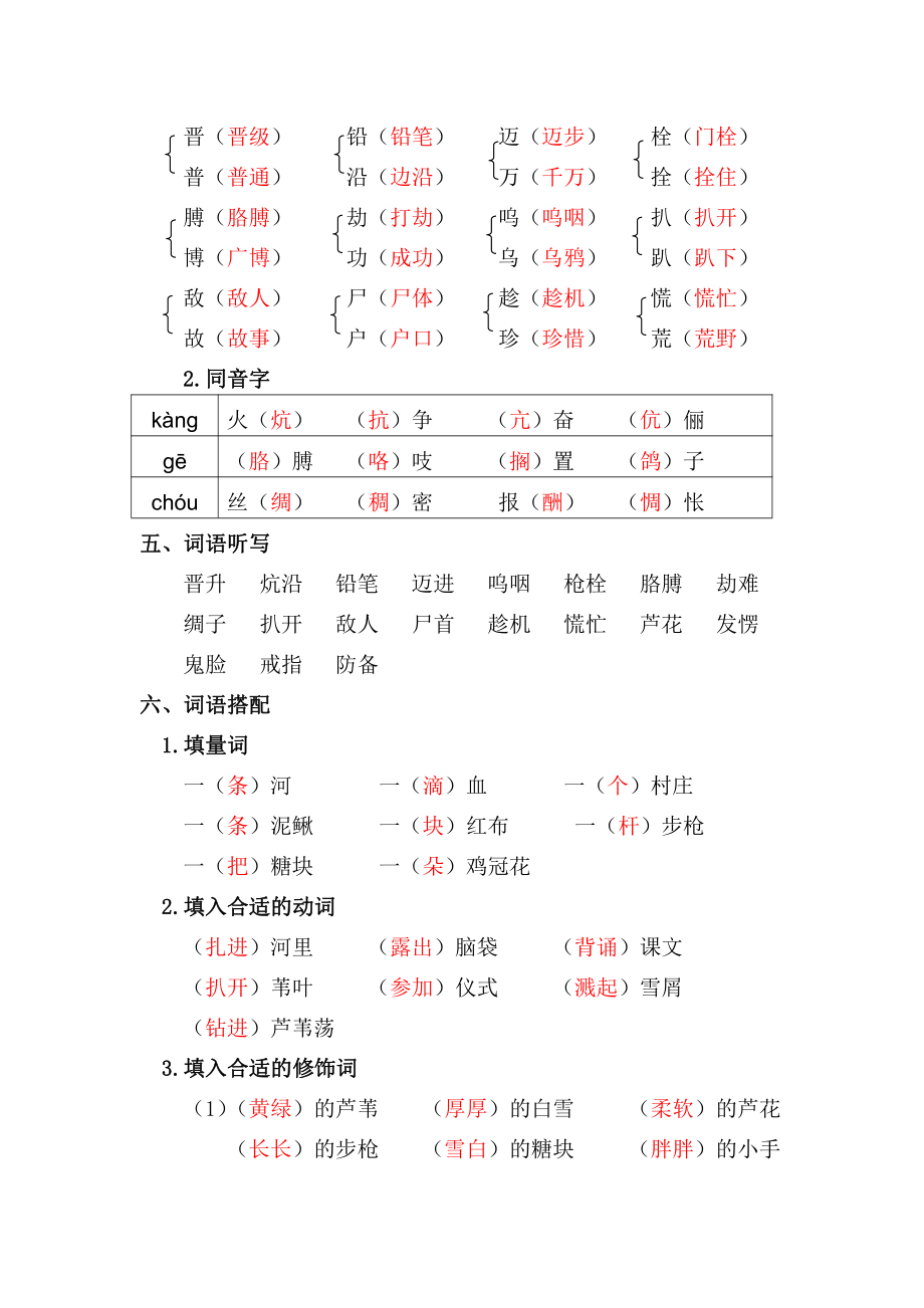 复习资料丨部编版四年级下第六单元复习重点.pdf_第2页