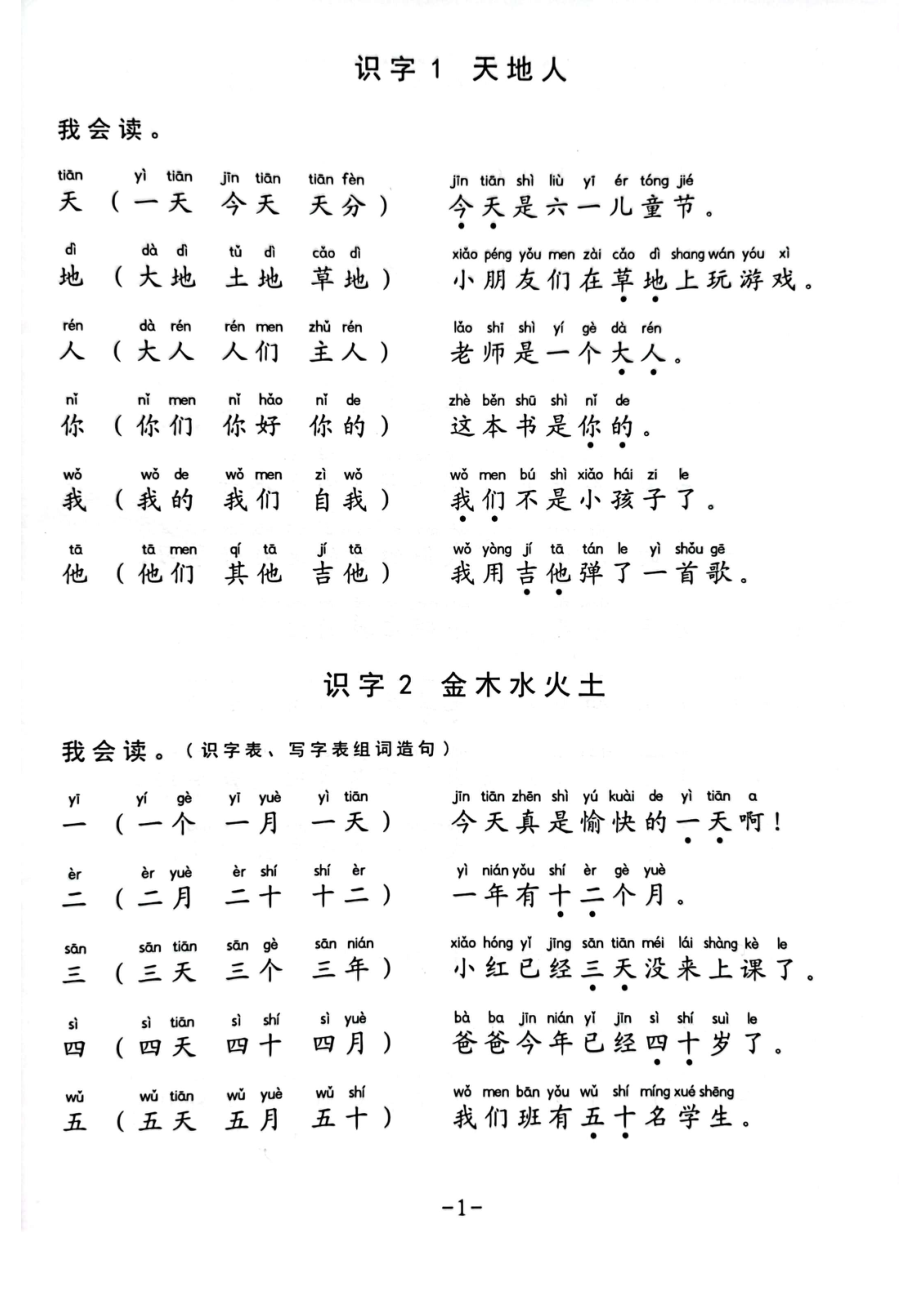 一年级生字组词造句阅读本(1).pdf_第1页