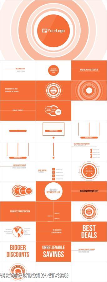 【编号34】橙色酷炫快闪动画动态视频介绍PPT模板.jpg