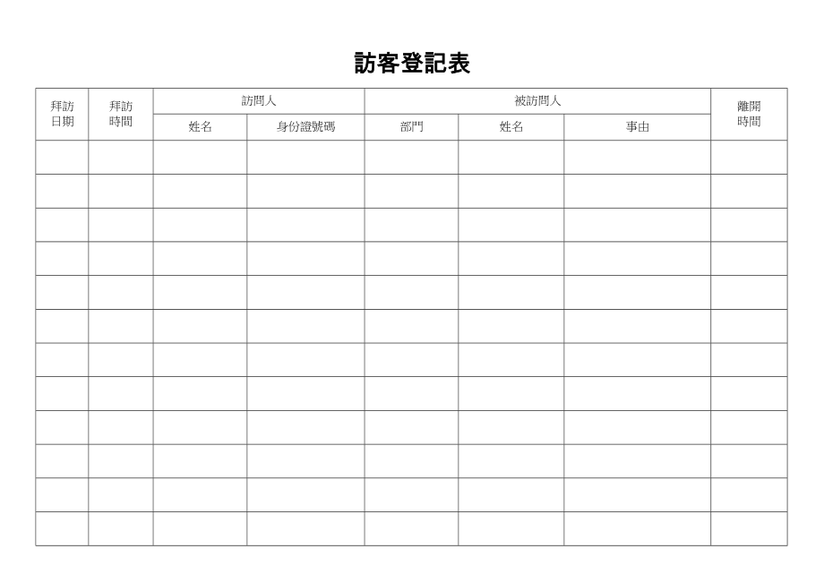 訪客登記表.doc_第1页