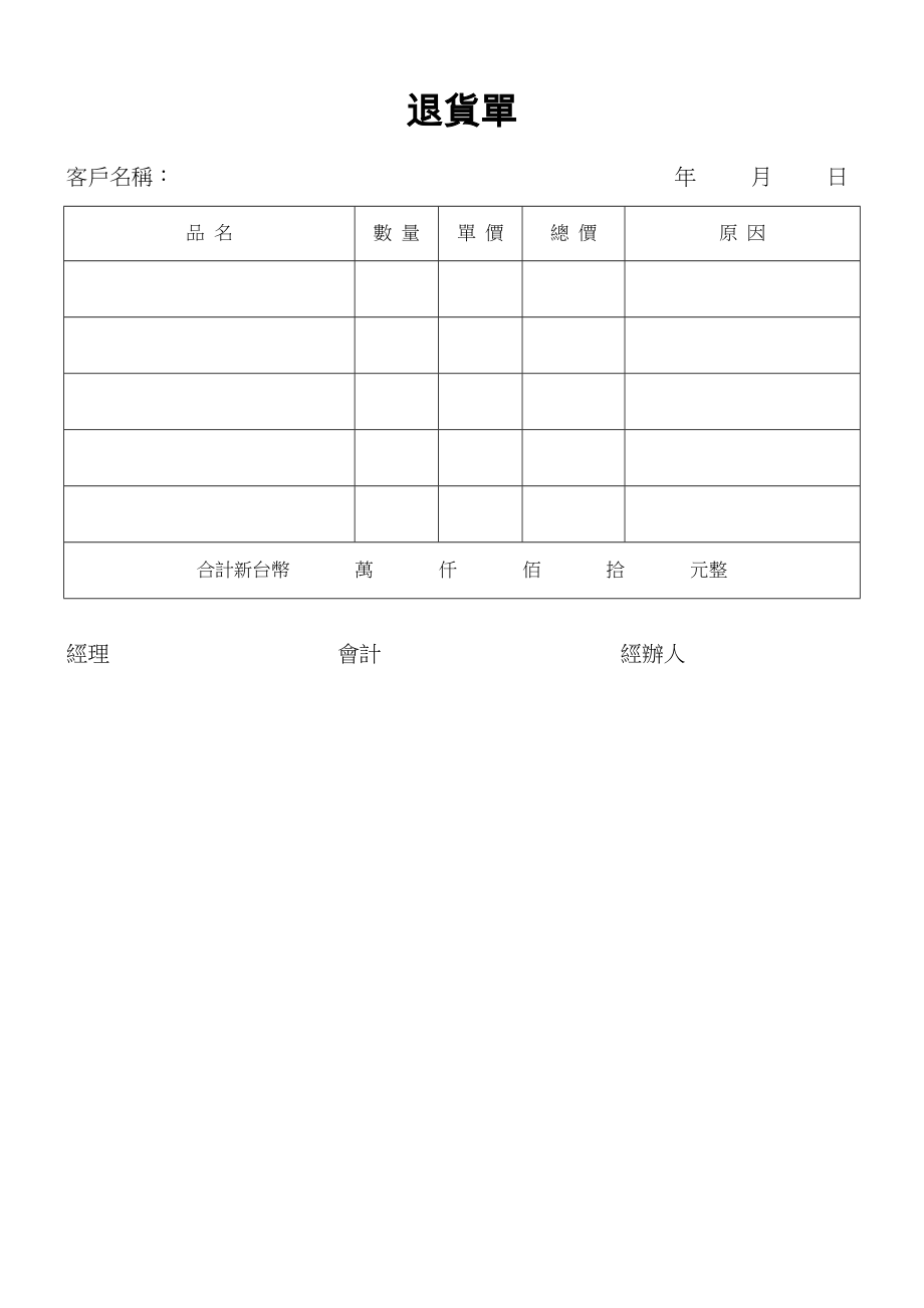 退貨清單.doc_第1页