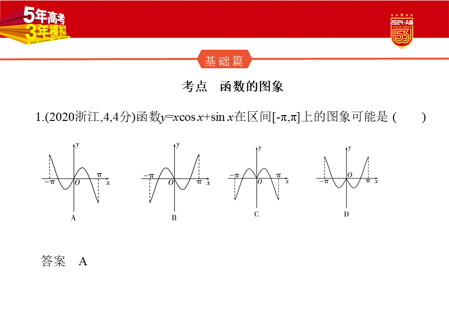 1_3.4　函数的图象（分层集训）.pptx_第2页